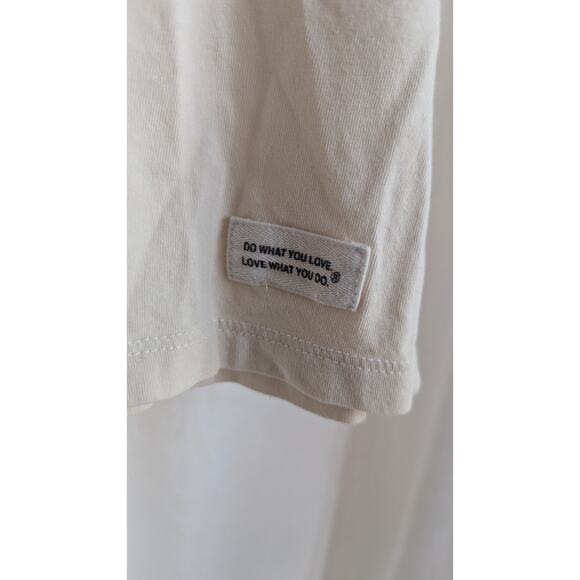 Life Is Good T Shirt Cream Yoga Breathe SZ Large Women - Picture 3 of 5